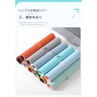 アスコ フェイクレザーデスクマット80×40cm黒+赤 D8040P1 C1000411 1台（直送品）