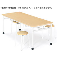 【軒先渡し】ニシキ工業 RHM 食堂テーブル 幅1200×奥行750×高さ700mm オフホワイト ARHM-B1275C-OW 1台（直送品）