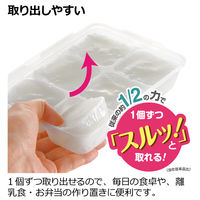 【5～6ヵ月頃から】わけわけフリージング ブロックトレーR 50ml×6ブロック 4セット（本体・フタ）1個 リッチェル