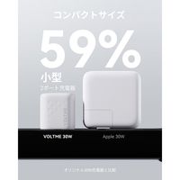 VOLTME 充電器 30W TypeC ホワイト V2091 1点