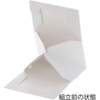 シモジマ サイドオープンケーキ箱 1号 白 ポケット付 004260000 1束(10枚)