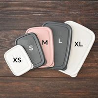 保存容器 エンバランス レクタングルコンテナ 角型 XS 370ml ホワイト 1個