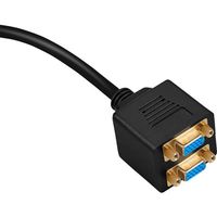 Trimate VGA分配ケーブル(1入力・2出力) TR-VGB01-BK 1個 67-4921-74（直送品）