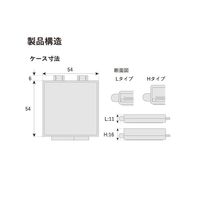エクシール 精密部品搬送ケース ゲルベース(R) 2インチ 透明 フラットF3 Lタイプ 10個入 GC00-16012 1セット(1個)（直送品）