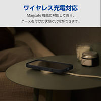 iPhone16 ケース ハイブリッド シリコン スタンド機能付 ブラック PM-A24AHVSCSTBK エレコム 1個（直送品）