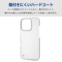 iPhone16 Pro ケース ハード 軽量 薄型 ストラップホール付 クリア PM-A24CPVKCR エレコム 1個（直送品）