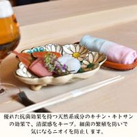 白雪ふきん 抗菌・消臭 高級蚊帳織物 3枚セット ギフトパッケージ入り 吉野山の桜・若草山の新緑・春日山の紅葉 1セット（3枚入）