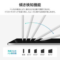 (簡易包装）iPad 充電式タッチペン ホワイト Type-C充電 傾き検知 パームリジェクション
