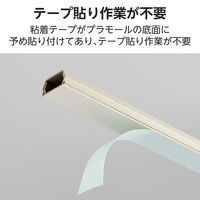 配線カバー 壁用 モール ( 長さ1m × 幅26mm ) フラット ベージュ LD-GAF3M エレコム 1個（直送品）