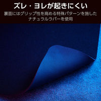 ゲーミング マウスパッド スピードタイプ 粗目クロス 表面 ラバーベース ブラック MP-G12BK エレコム 1個