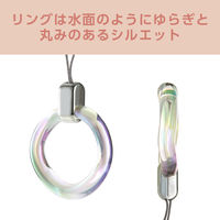 リングストラップ スマホ ストラップ 落下防止 &me オーロラシルバー P-STFCRACR エレコム 1個