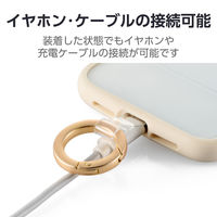 スマホストラップホルダー シート ケーブル穴用 1口タイプ ゴールド P-STHD1BRGD エレコム 1個