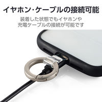 スマホストラップホルダー シート ケーブル穴用 1口タイプ シルバー P-STHD1BRSV エレコム 1個