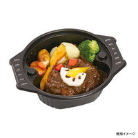 エフピコチューパ スープ容器 CN-なべ 中 黒本体 CP800471 1ケース(600個(50個×12)（直送品）