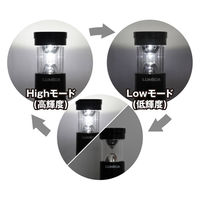 ルミカ 充電式ツーウェイランタン ブラック E80550 1箱(6個入)（直送品）