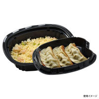 エフピコチューパ どんぶり容器 CY-丼 小判大深N 黒本体 CP520399 1袋(50個)（直送品）