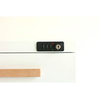 ICHIBA スチールデスクワゴン 幅300×奥行450×高さ580mｍ ホワイト OFK-3759WH 1台（直送品）