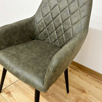 【軒先渡し】後藤家具物産 肘付回転チェアー グリーン DC-CRP-GR 1セット(2脚入)（直送品）