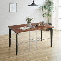 【軒先渡し】後藤家具物産 ダイニングテーブル 幅1400×奥行800×高さ710mm  ブラウン GMA-2302-140-BR 1台（直送品）