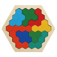 アーテック 木製ヘキサゴンパズル 1個