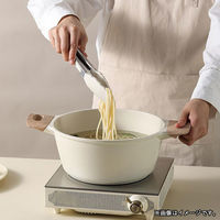 ベストコ CAROTE（カローテ） トング ロック付き シリコン 木製 耐熱 アイボリー NM-5047 1個