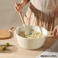 ベストコ CAROTE（カローテ） 調理スプーン シリコン 木製 耐熱 アイボリー NM-5042 1個