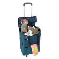 富士商 Felio スマートショッピングバッグ エッグホルダー付 ディープティールグリーン F21790 1袋（直送品）