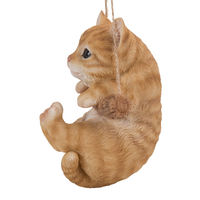 ウービア 茶トラ猫 ぶら下がり オーナメント H16539-1 1個（直送品）