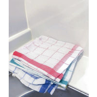 格子おしぼり 抗菌加工 吸水性・手ざわりが良い 綿100% 4色アソート 約34×34cm 1セット（1パック（4枚入）×5）有本カテイ