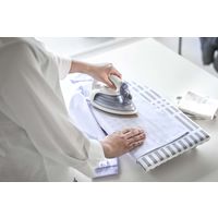 山崎実業 北欧風 暮らしの定番 卓上脚付き 舟型アイロン台 S チェック グレー 5790 1枚×12（直送品）