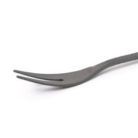 槌目ステンレスヒメフォーク（ブラック） ブラック加工 LAKOLE/ラコレ