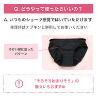 【アウトレット】【アウトレット】ルシアン 吸水ショーツ FeMoon レギュラータイプ ウォルナットベージュ M 1個