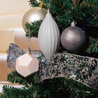 【軒先渡し】ストア・エキスプレス　コンチネンタルクリスマスツリーセット シルバー　高さ180×幅110cm　8736-1624　1セット（直送品）