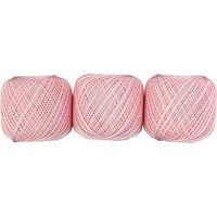 オリムパス製絲 エミーグランデ レース糸 合細 Col.102 ピンク系 50g 約218m 3玉セット EMMY-102 1箱/3玉セット（直送品）