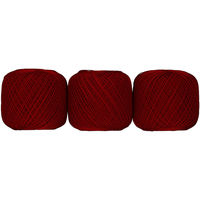 オリムパス製絲 エミーグランデ レース糸 合細 Col.192 レッド系 50g 約218m 3玉セット EMMY-192 1箱/3玉セット（直送品）