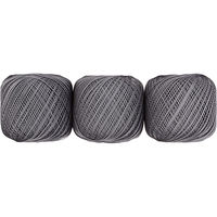 オリムパス製絲 エミーグランデ レース糸 合細 Col.486 グレー系 50g 約218m 3玉セット EMMY-486 1箱/3玉セット（直送品）