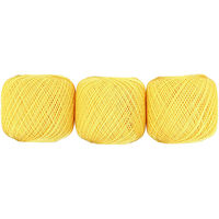 エミーグランデ レース糸 合細 Col.521 イエロー系 50g 約218m 3玉セット EMMY-521 1箱/3玉セット（直送品）