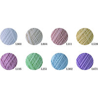 エミーグランデ ラメ レース糸 合細 Col.L801 ホワイト系 25g 約106m EMMYL-L801 1箱/3玉セット（直送品）