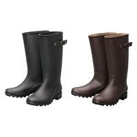 阪神素地 阪神 LB8121 ロングレインブーツ M ブラウン 1足（直送品）