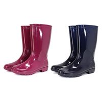 阪神素地 阪神 LB8402 婦人PVCブーツ 22.5 紺 1足（直送品）