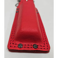 コヅチ work time 3連チェーン ノミ2段差 床皮サック レッド CH-06RD 1個（直送品）