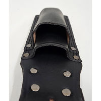 コヅチ work time 3連チェーン ノミ2段差 床皮サック ブラック CH-06BK 1個（直送品）