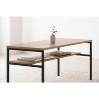 アイリスオーヤマ センターテーブル ナチュラル/ブラック HCT-800 1台（直送品）