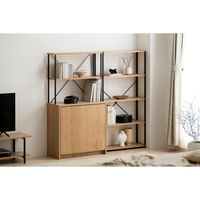 アイリスオーヤマ ウッドペールストッカーラック付き ナチュラル/ブラック HWPS-635 1台（直送品）