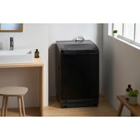 【軒先渡し】 アイリスオーヤマ 全自動洗濯機 8.0kg ブラック ITW-80B01-B 1台（直送品）