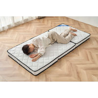 アイリスオーヤマ 三つ折りポケットコイルマットレス 10cm ホワイト PMTS10H-3S 1枚（直送品）