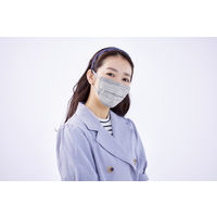 アイリスオーヤマ 美フィットマスク ふつう ニュアンスグレー　PK-B7MXH　プリーツ 1パック(7枚入)