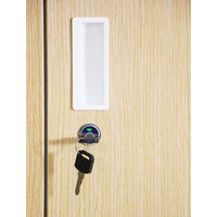 スマイル 木目調スチールロッカー 3連4段12人用 シリンダー錠 ライトブラウン/ホワイト 幅900×奥行515×高さ1790mm 1台（取寄品）