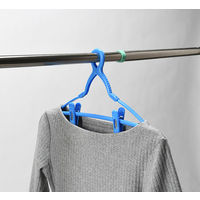 カワタキコーポレーション ズボンハンガー 2個組 ブルー 1セット（3個）