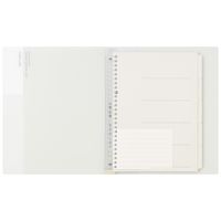 マルマン B5 バインダー クリーントーン ワイド ホワイト F312-06 1セット（1冊×3）